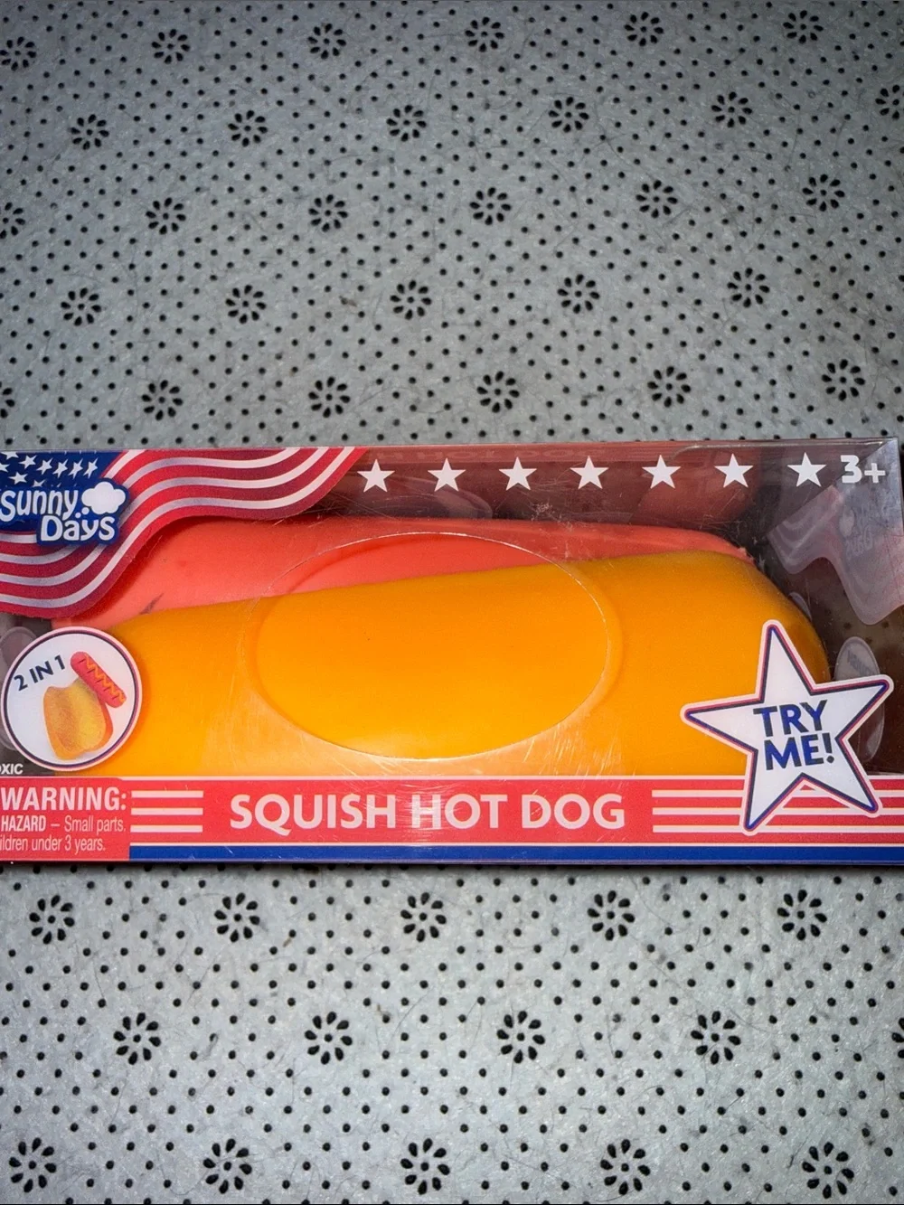 🛍 Hard to find JUMBO Squish Hot Dog Plush Toy - Yellow & Red 🛍